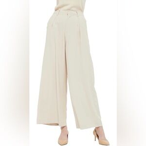 NWT Tronjori Women High Waist Casual Wide Leg